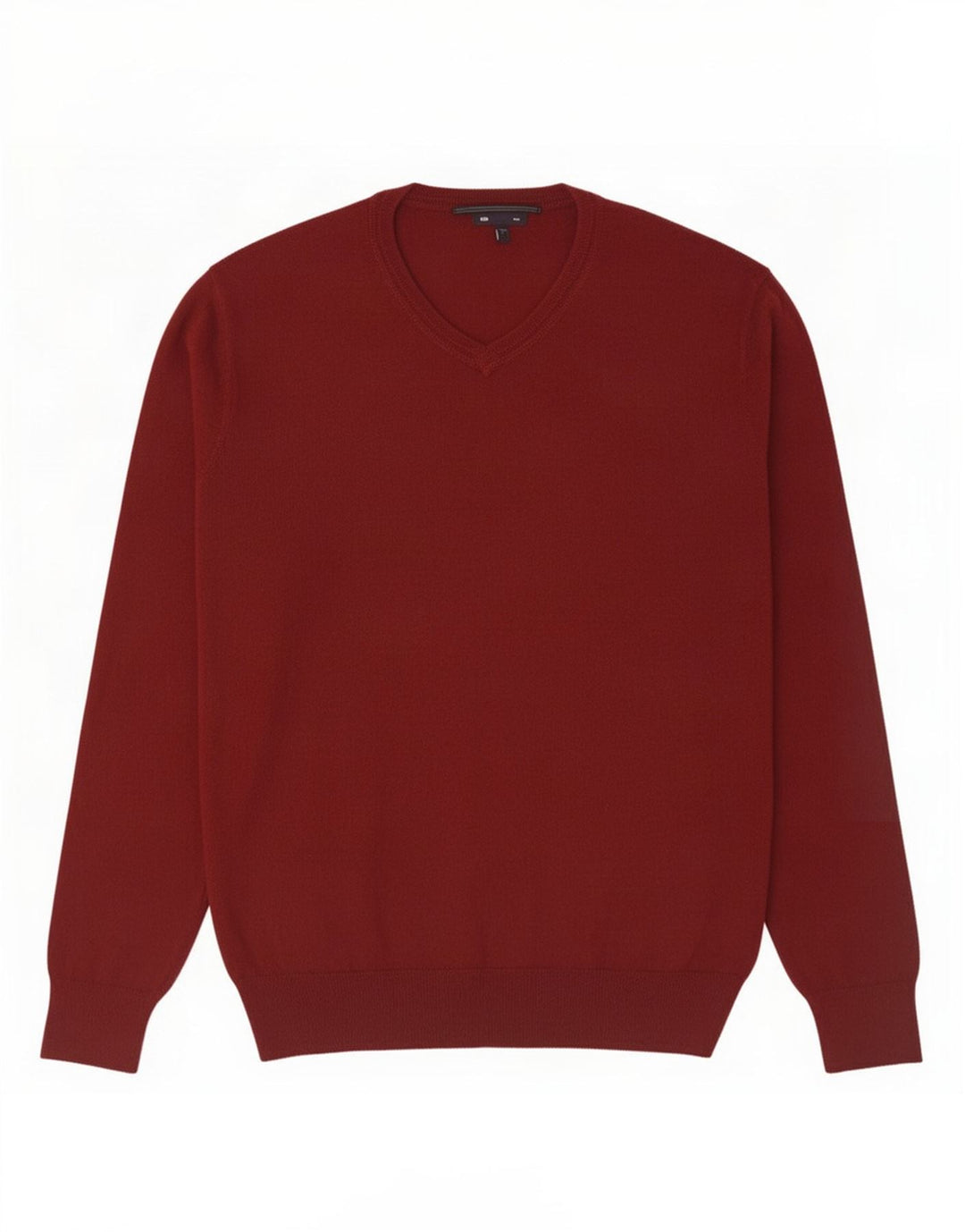 Gap Herren-Pullover mit V-Ausschnitt, groß, kastanienbraune Baumwolle
