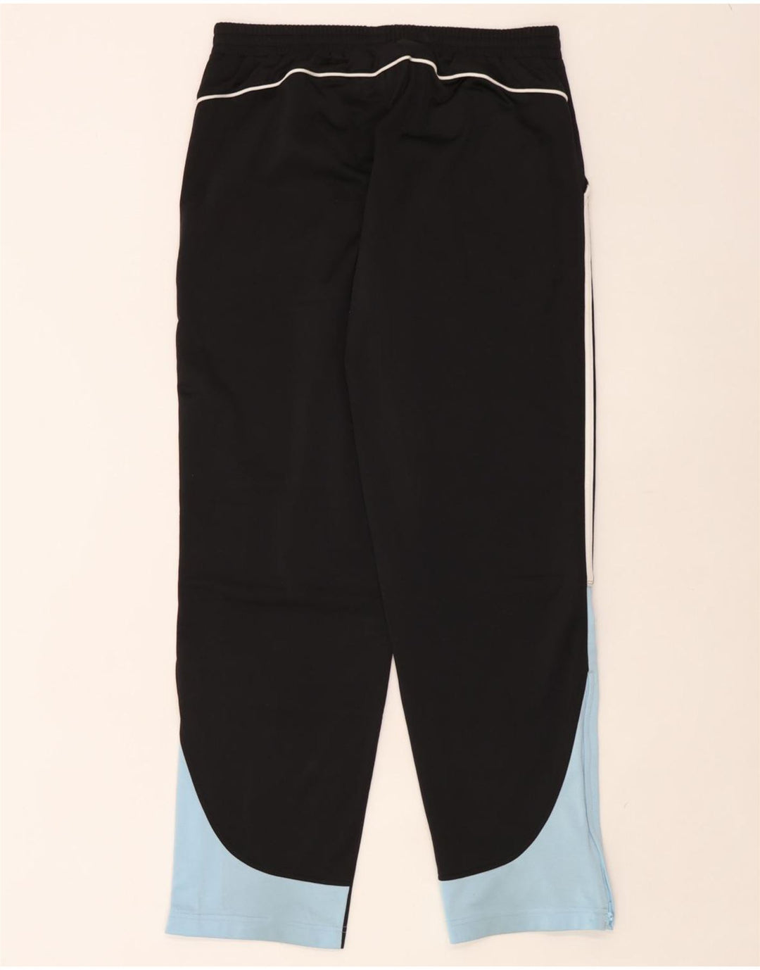 Adidas Herren-Trainingshose UK 40/42 Mittelschwarzes Colourblock-Polyester