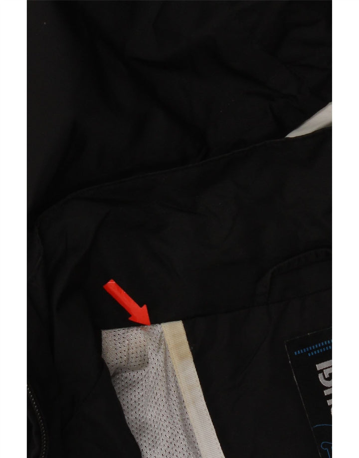 Brugi Damen-Regenjacke mit Kapuze, UK 14, Mittelschwarz, Colourblock-Polyester