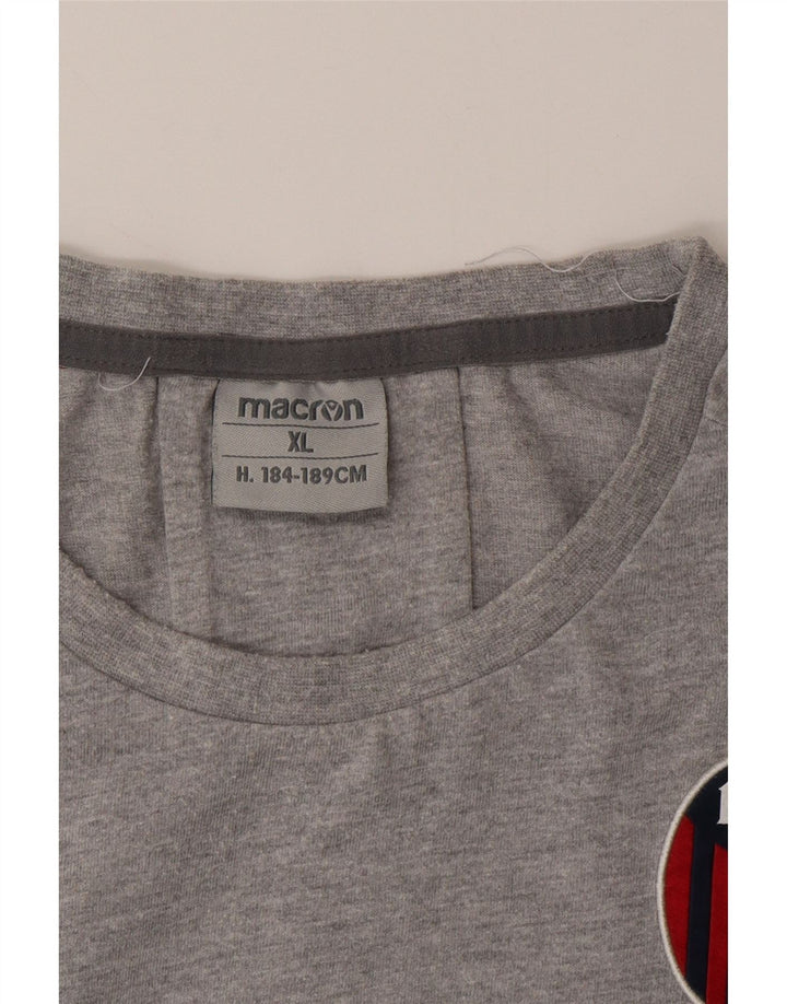 MACRON Mens T-Shirt Top XL Grey Colourblock