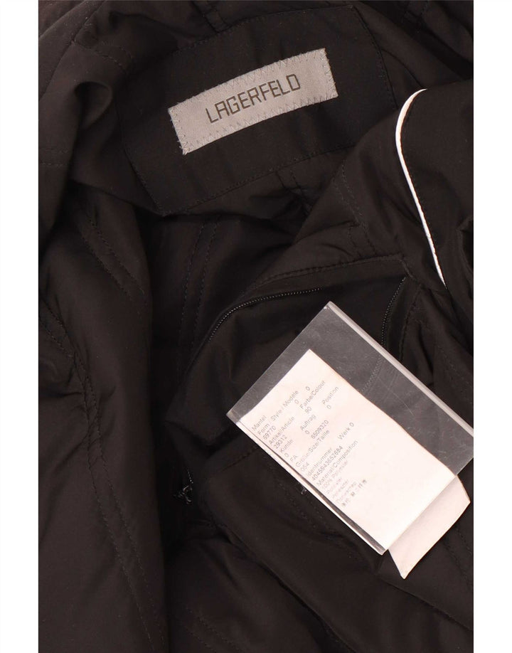 Karl Lagerfeld Herrenmantel EU 54 2XL Schwarz Polyester