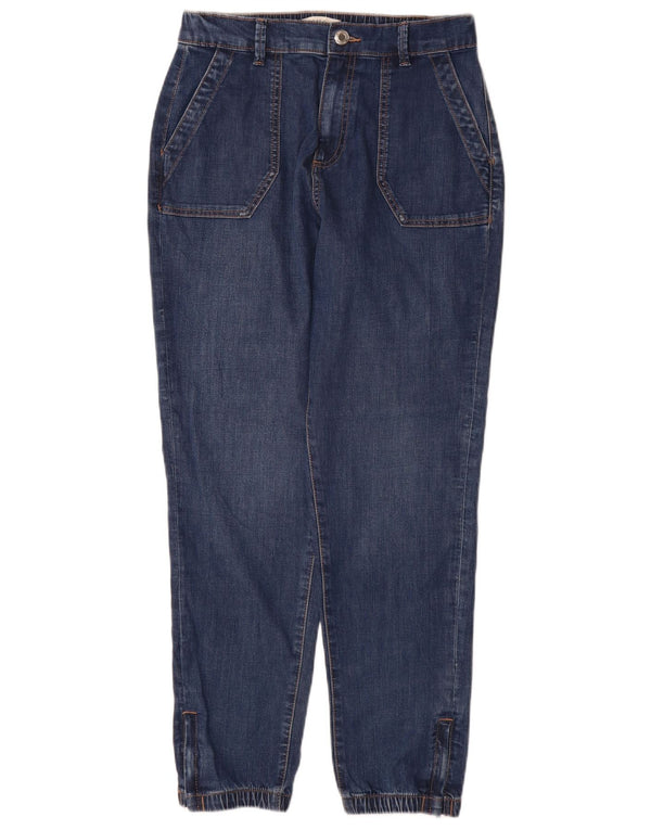 Marks & Spencer Damen Joggers Tapered Jeans UK 10 Small W28 L30 Blau