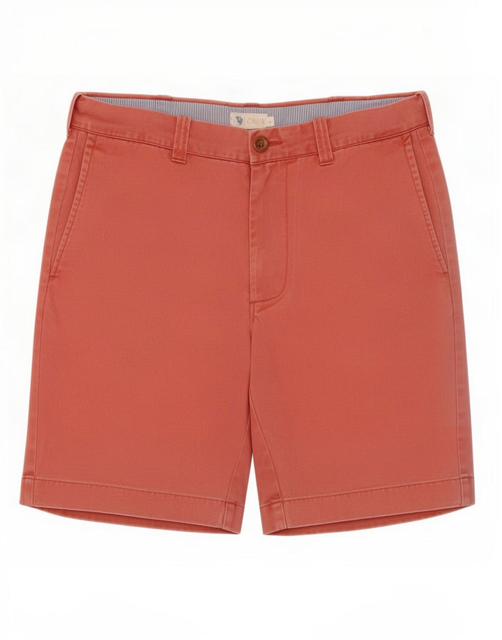 J. Crew Herren Chinoshorts Medium W31 Rote Baumwolle