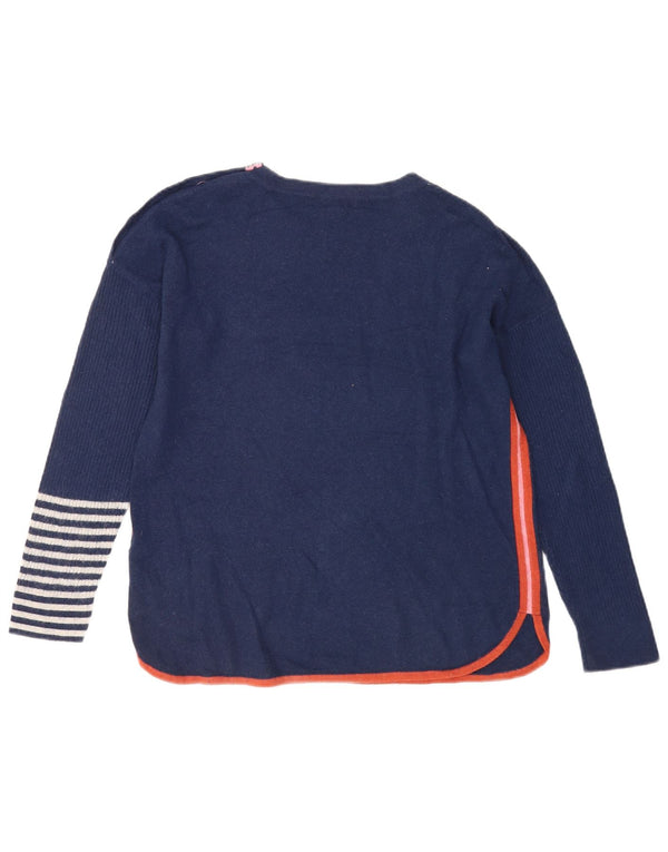 White Stuff Damen-Pullover mit U-Boot-Ausschnitt, Gr. 10, Marineblau