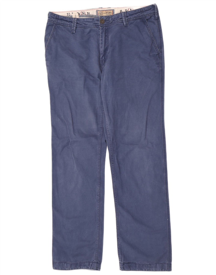 Fat Face Herren-Chinohose, normal, Größe L, W36, L33, Blau, Baumwolle