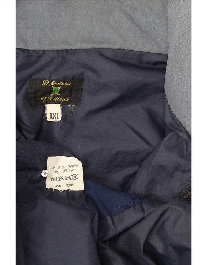 St. Andrews Herren-Windbreaker-Jacke, UK 44, 2XL, Marineblau, Polyester