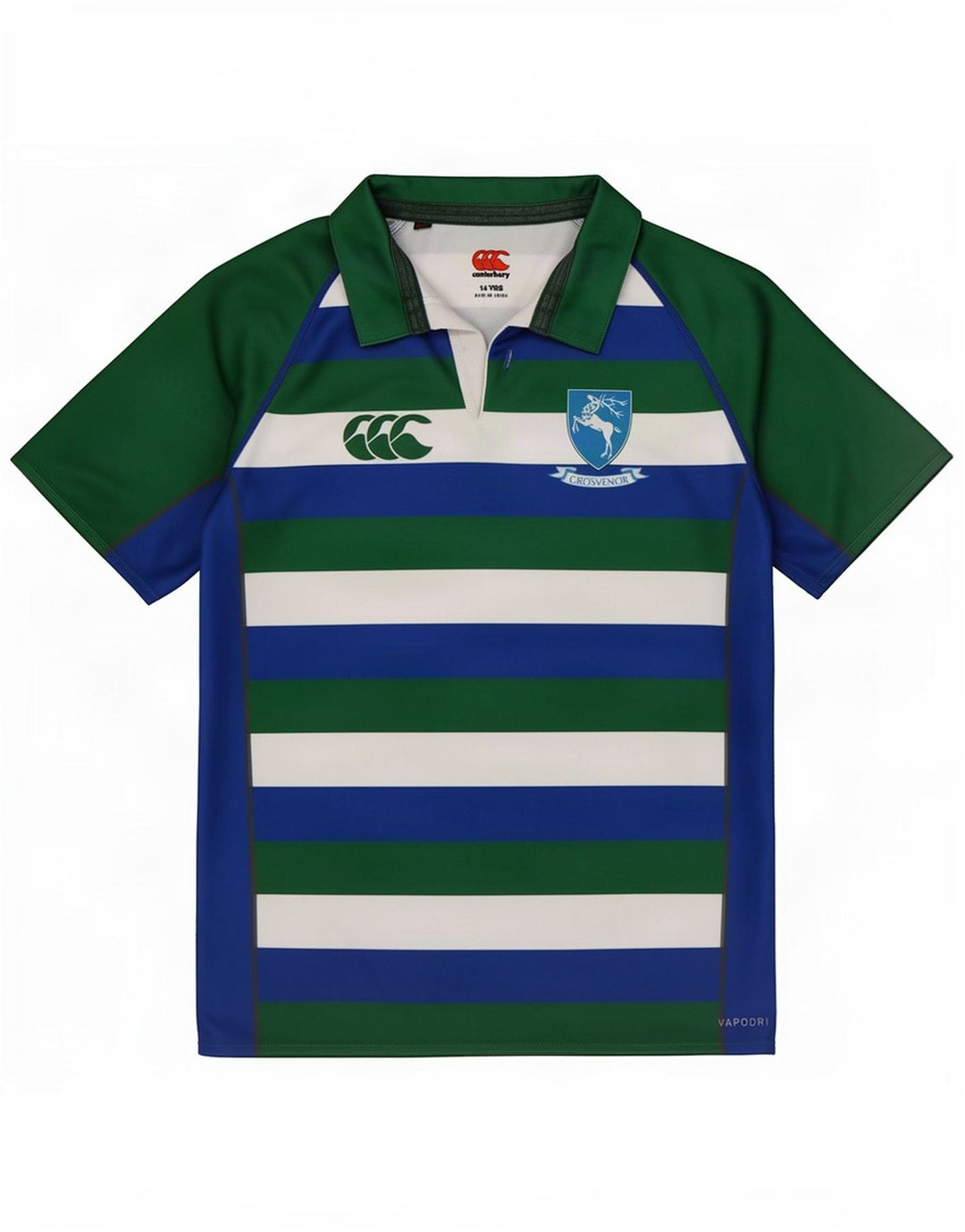 Canterbury Poloshirt für Jungen, 13–14 Jahre, mehrfarbig, gestreift, Polyester