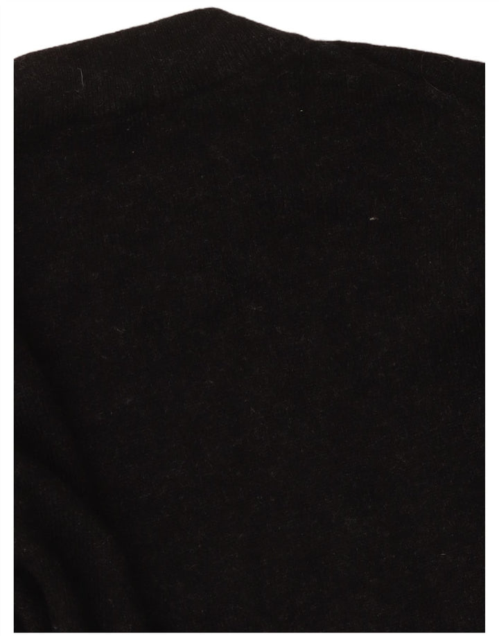Cos Damen-Pullover mit Rundhalsausschnitt, Gr. 10, Größe S, schwarze Wolle
