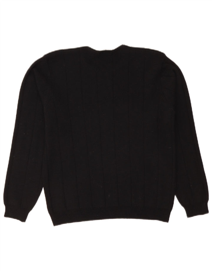 Talbots Damen-Pullover mit Rundhalsausschnitt, UK 14, mittelschwarze Merinowolle
