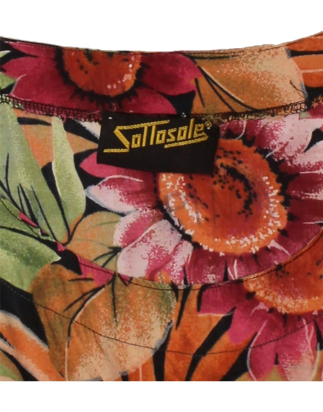 VINTAGE Womens Blouse Top UK 16 Large Multicoloured Floral Vintage Vintage and Second-Hand Vintage from Messina Hembry 