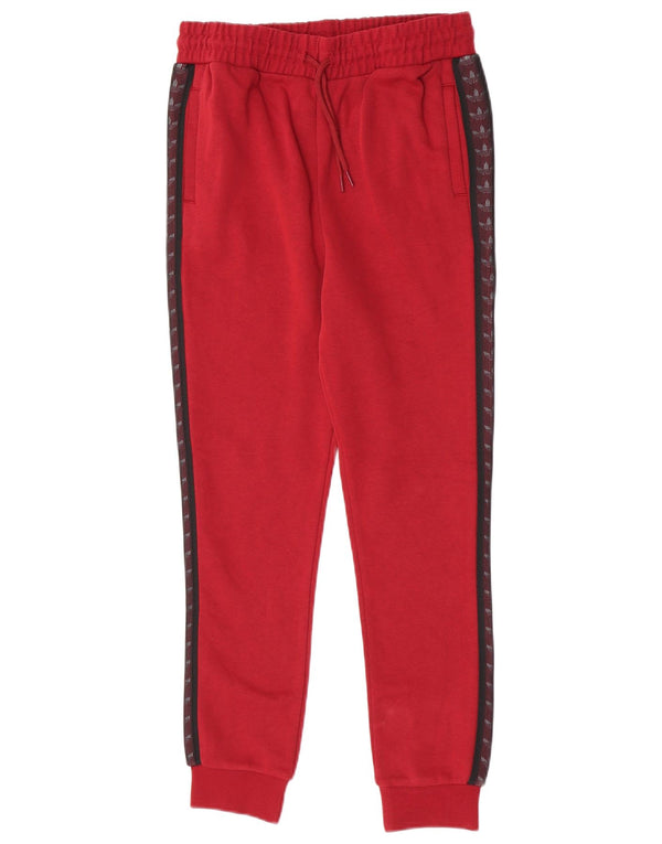 Adidas Mädchen-Trainingshose, Jogginghose, 13–14 Jahre, XL, Burgunderrot, Farbblock