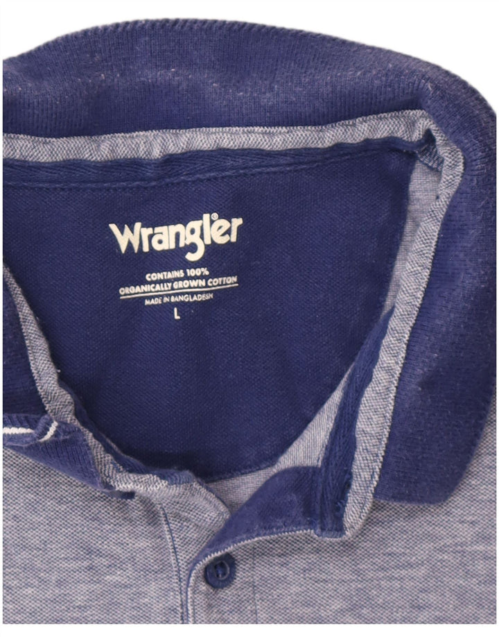 Wrangler Herren-Poloshirt, groß, marineblau, Baumwolle