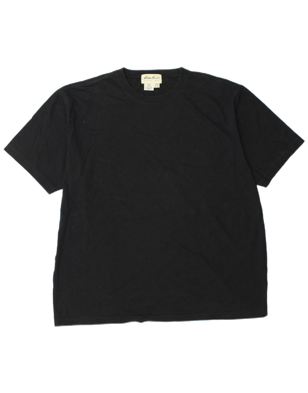 EDDIE BAUER Herren T-Shirt Top XL Schwarz Baumwolle