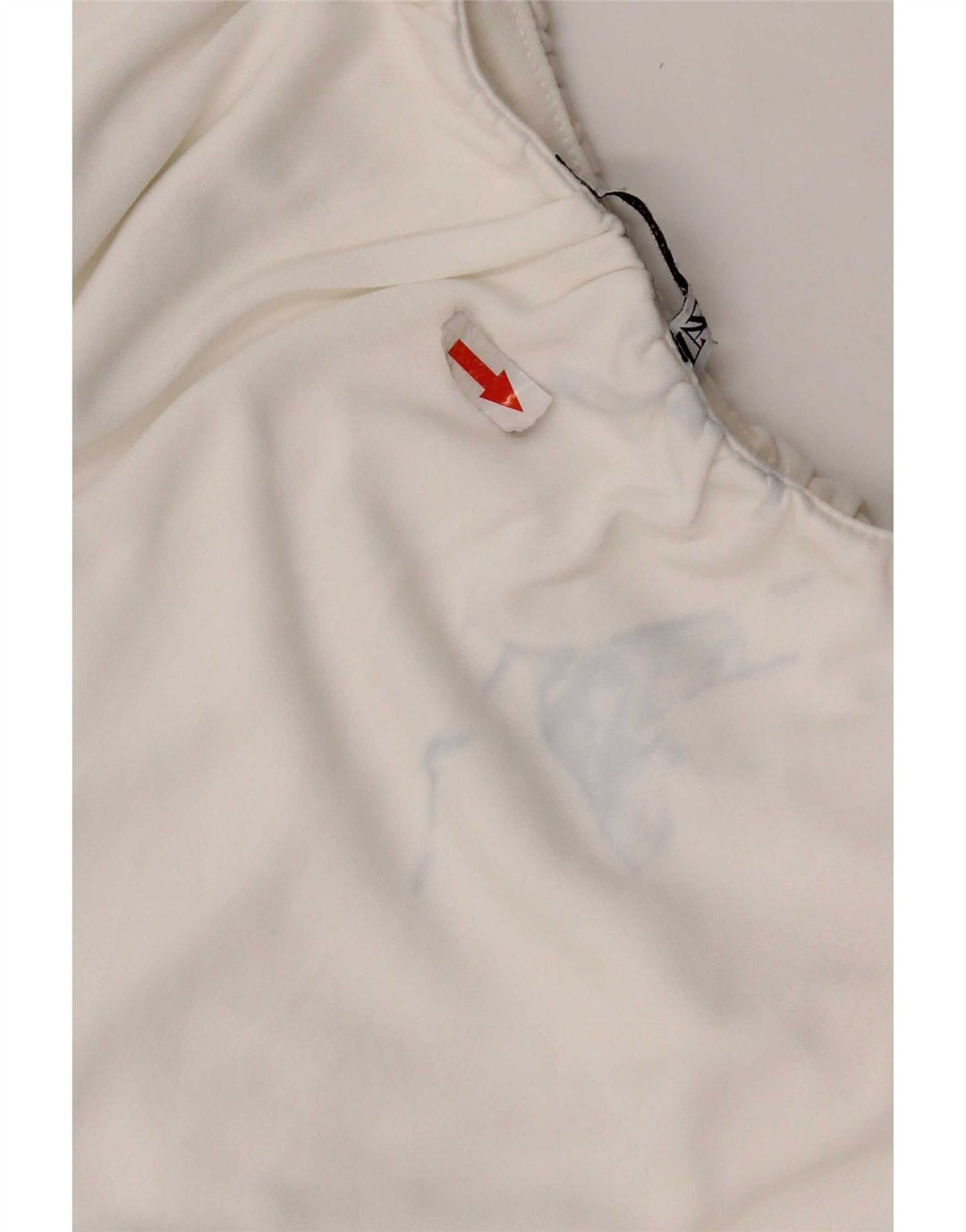 Zara Damen Ärmelloses Crop Top UK 12 Mittelweißes Polyester