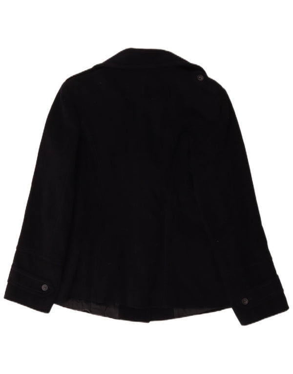 Marina Rinaldi Womens 2 Button Blazer Jacket Size 19 Small Navy Blue