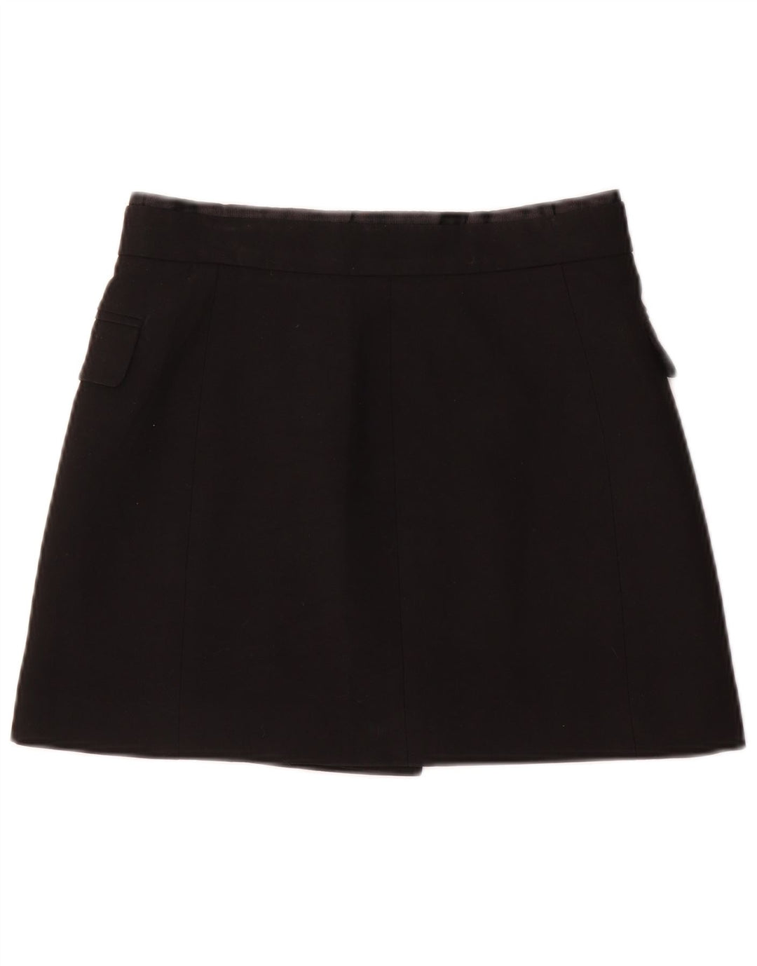 Zara Damen Wickel-Minirock, Größe S, W26, Schwarz