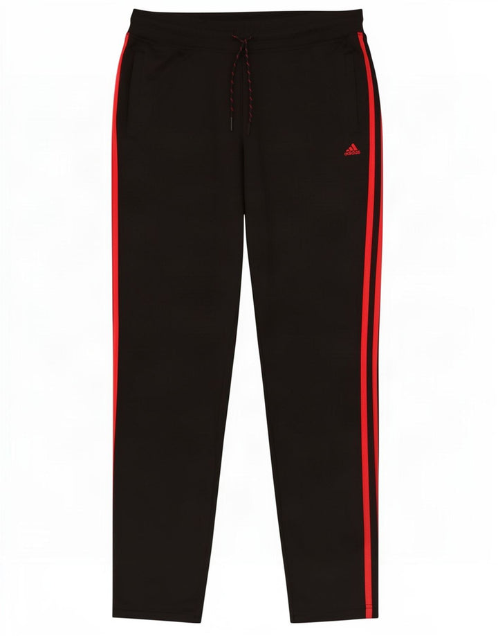 Adidas Damen Climalite Trainingshose UK 14 Medium Schwarz Polyester