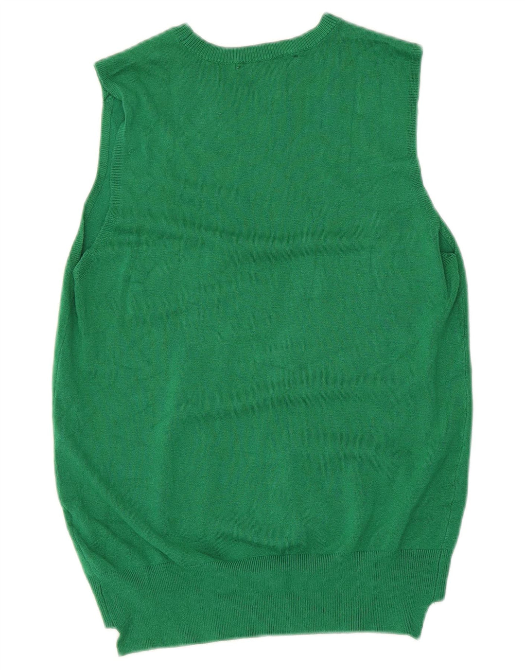 Zara Damen Weste Tank Top UK 12 Mittelgrüne Viskose