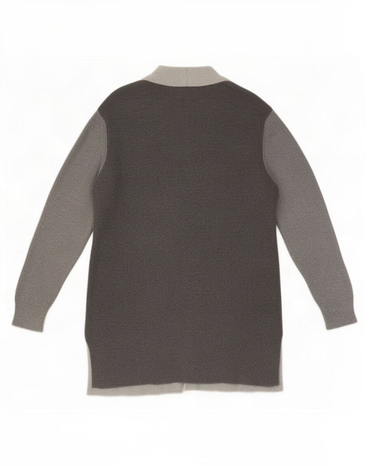 Marks & Spencer Damen Longline-Cardigan-Pullover UK 14 Large Grau