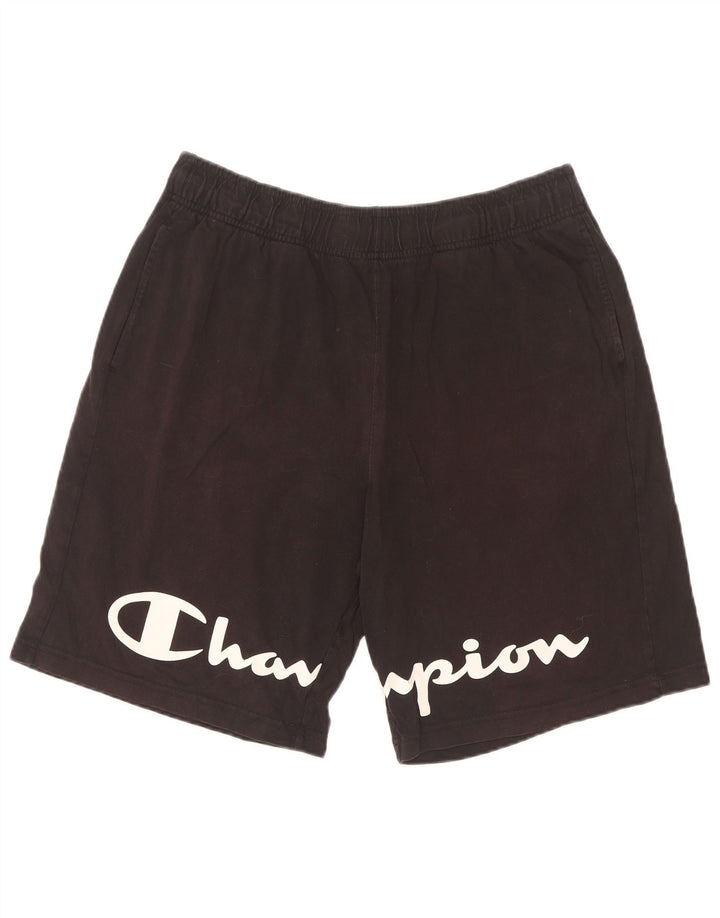 Champion Herren Graphic Sport Shorts Mittelschwarze Baumwolle