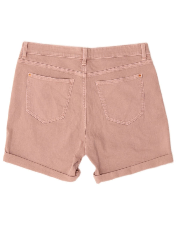 Marks & Spencer Damen Jeansshorts UK 12 Medium W30 Rosa Baumwolle