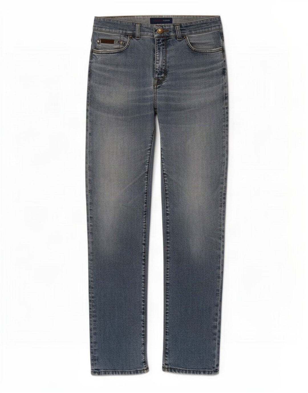 Trussardi Damen Straight Jeans W32 L32 Blau