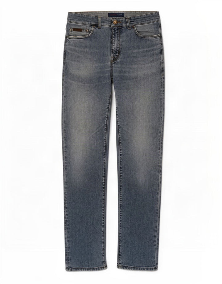 Trussardi Damen Straight Jeans W32 L32 Blau