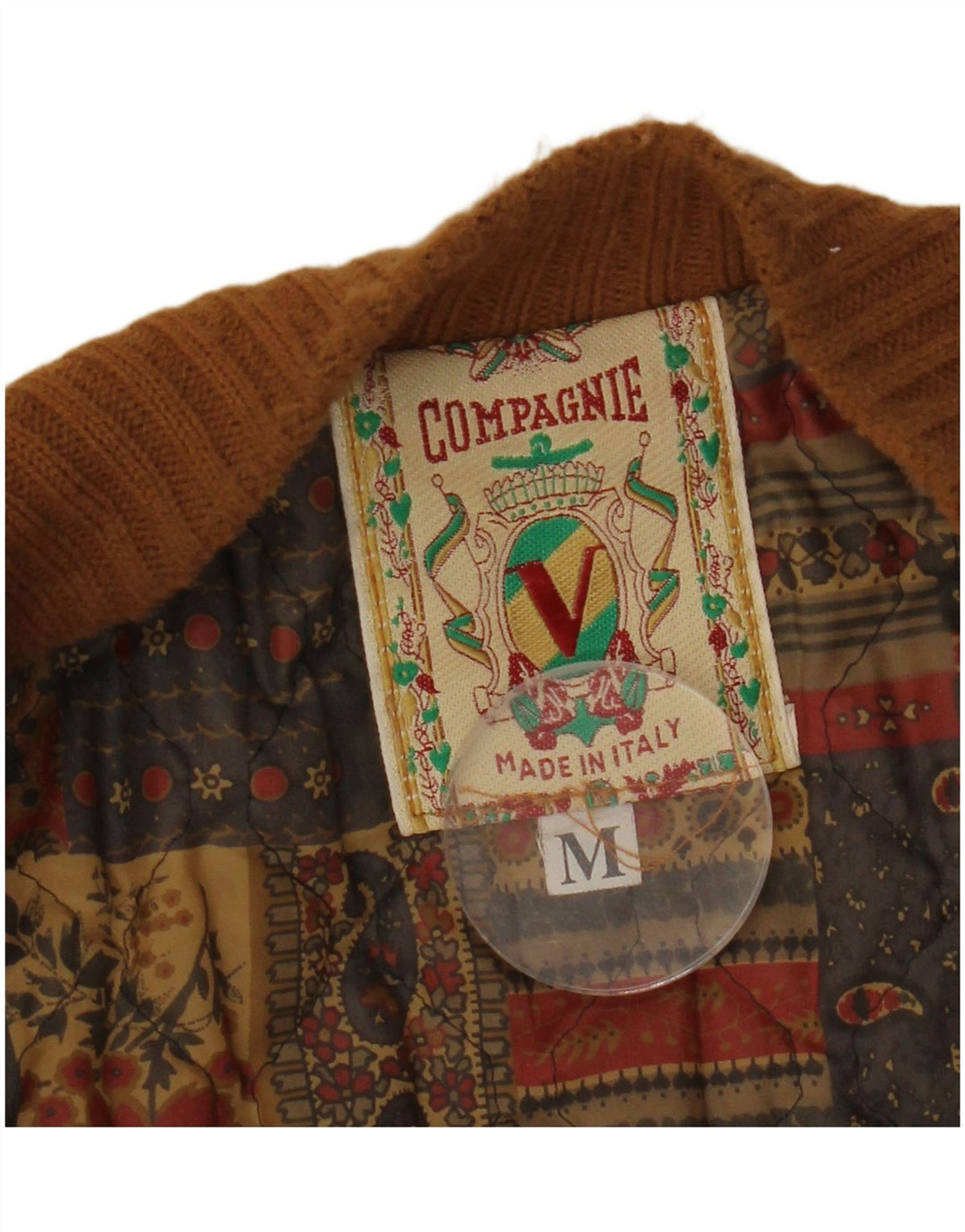 COMPAGNIE Herren-Bomberjacke aus Wildleder mit lockerer Passform, UK 38, Mittelbraun, Fair Isle