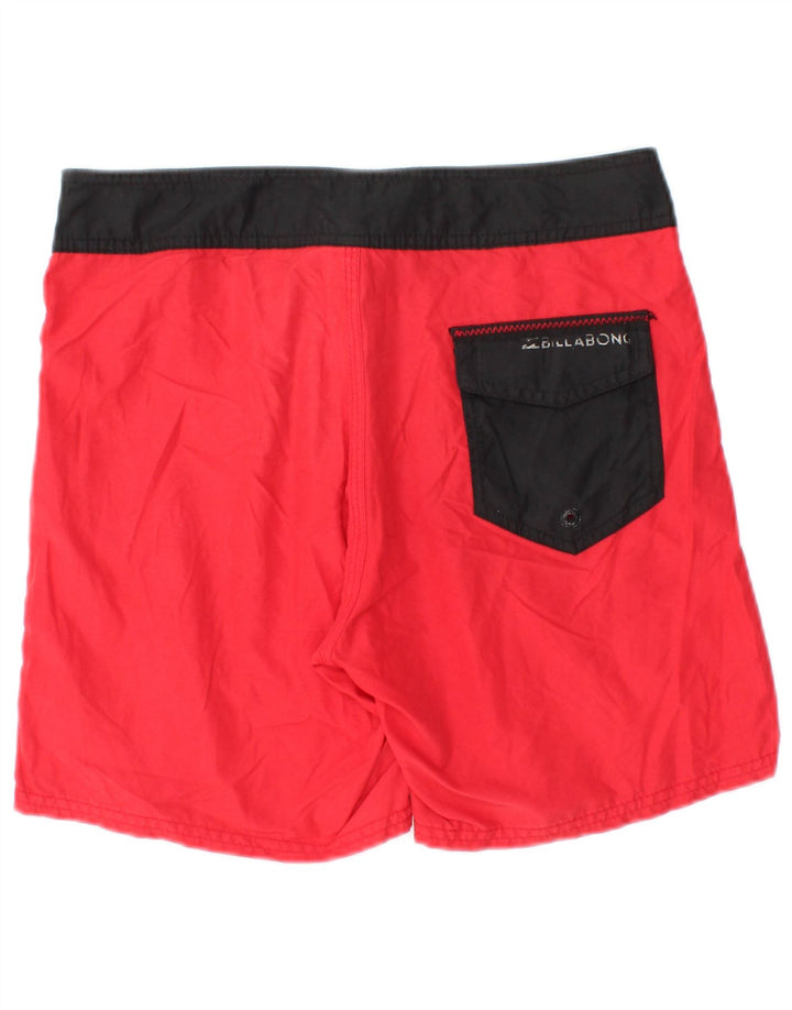 BILLABONG Herren-Badeshorts, Mittelrot, Farbblock-Polyester, Strand