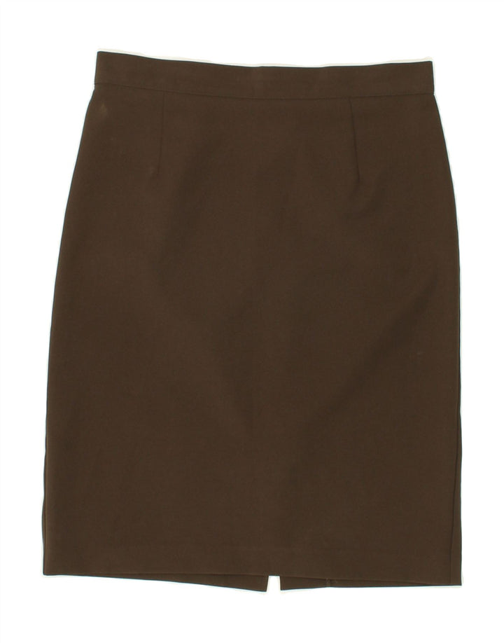 BENETTON Womens Pencil Skirt IT 44 Medium  W28  Khaki Polyester Vintage Benetton and Second-Hand Benetton from Messina Hembry 