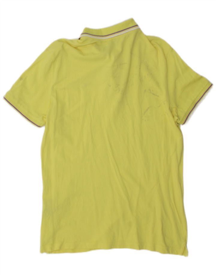 Diadora Herren-Poloshirt, große gelbe Baumwolle