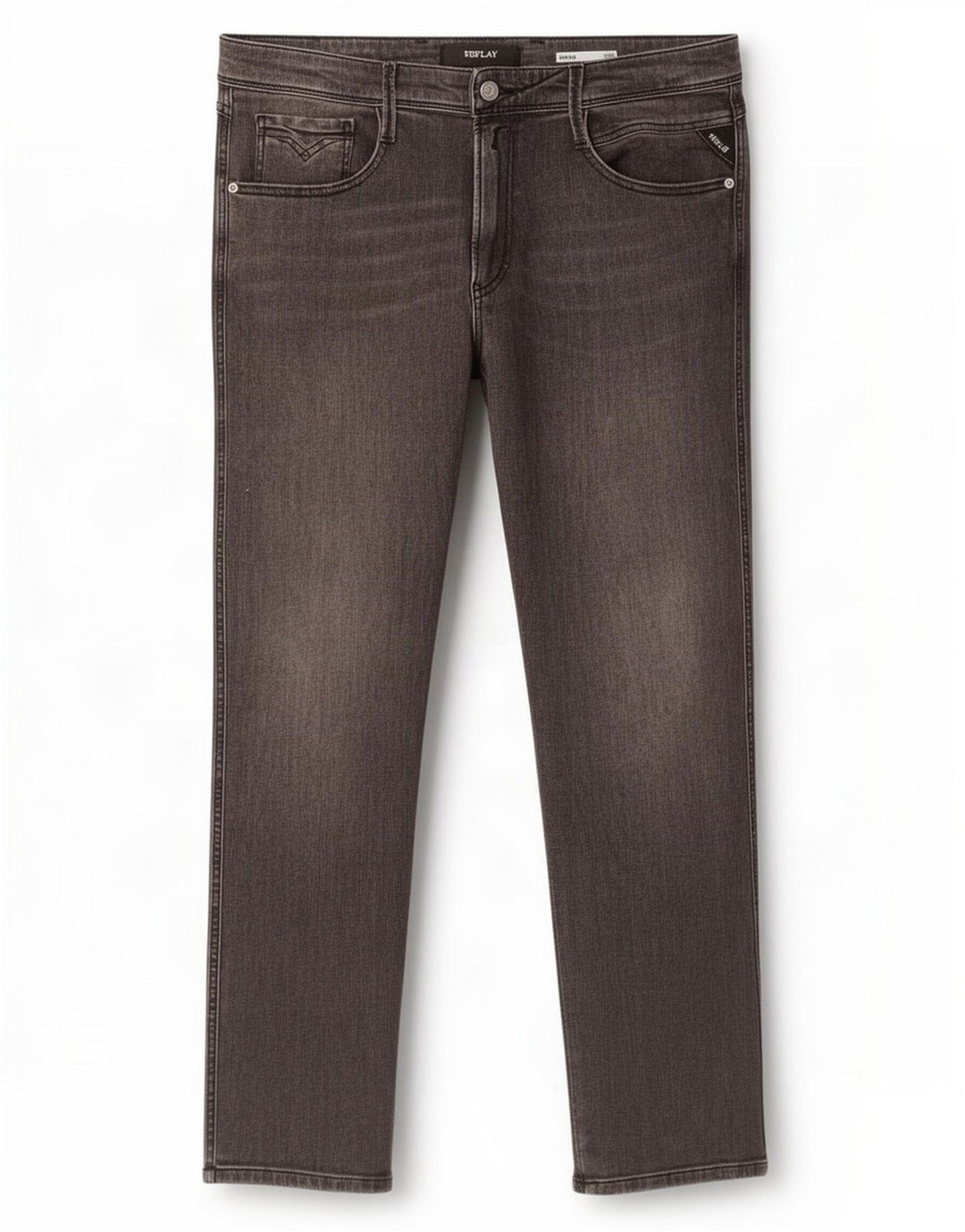 Replay Herren Anbass Slim Jeans W36 L32 Grau