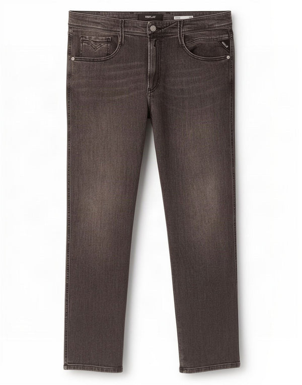 Replay Mens Anbass Slim Jeans W36 L32 Grey
