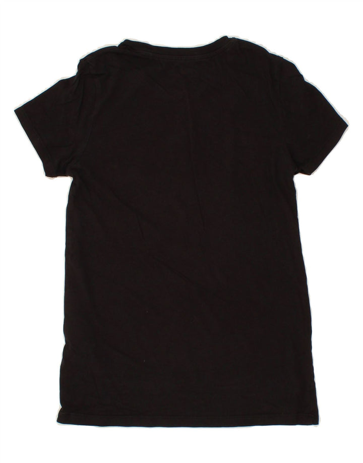 LEVI'S Womens Graphic T-Shirt Top UK 2 2XS Black Vintage Levi's and Second-Hand Levi's from Messina Hembry 