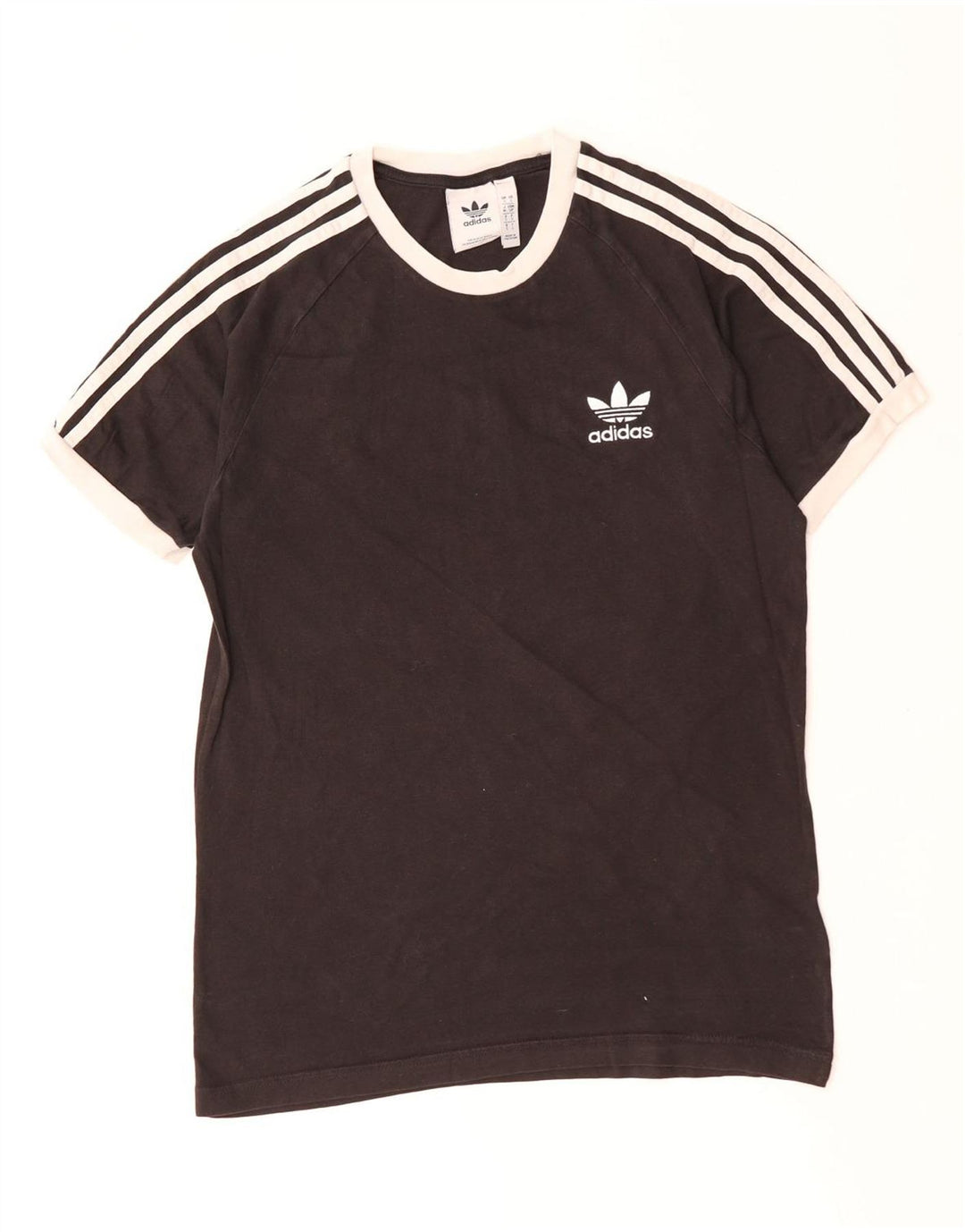 ADIDAS Herren T-Shirt Top Small Schwarz Baumwolle