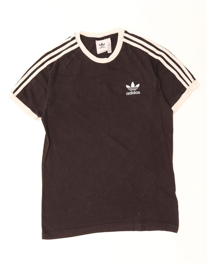 ADIDAS Herren T-Shirt Top Small Schwarz Baumwolle