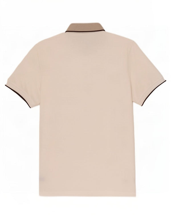 Conte of Florence Herren-Golf-Grafik-Poloshirt, 2XL, weiße Baumwolle