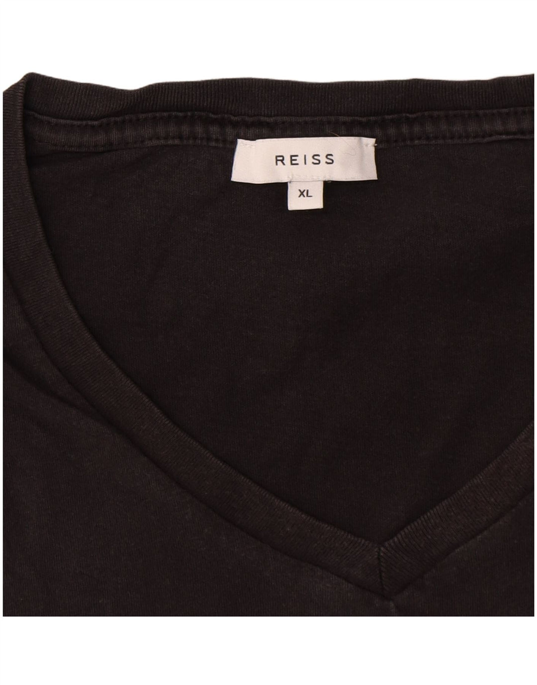 Reiss Herren T-Shirt Top XL Grau Baumwolle