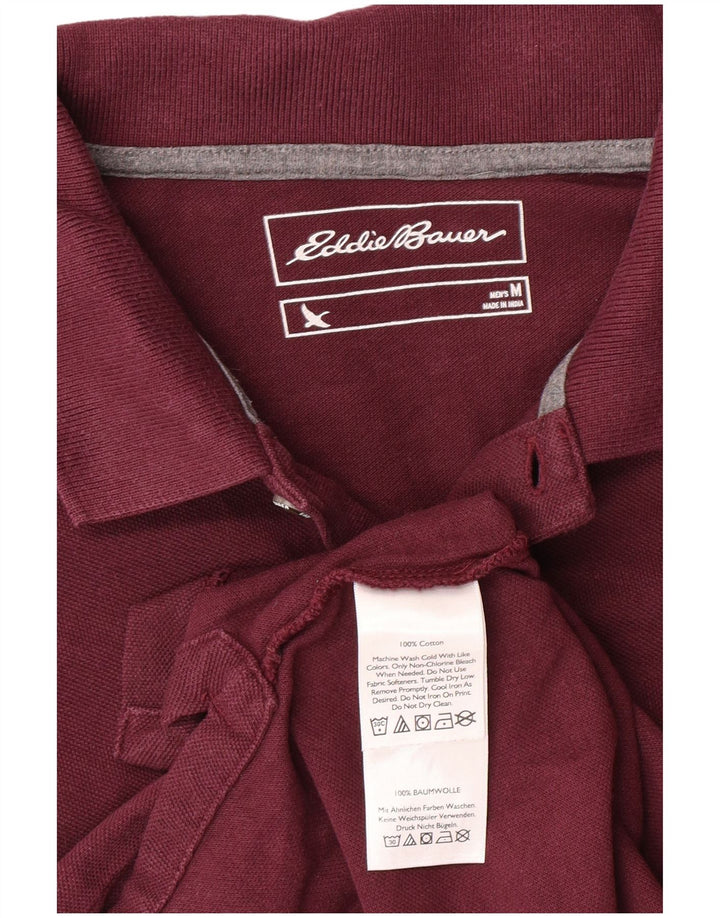 Eddie Bauer Herren-Poloshirt aus mittlerer kastanienbrauner Baumwolle