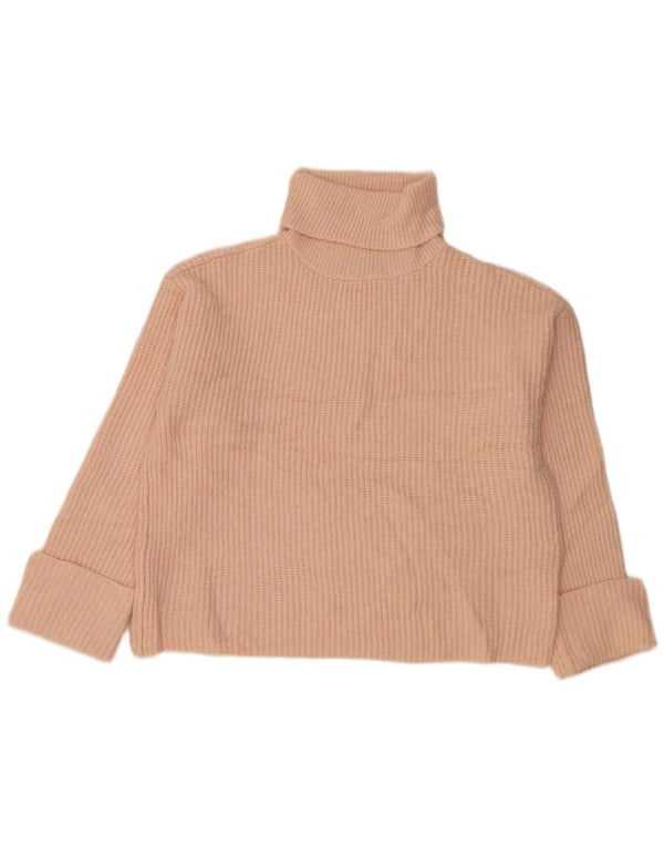 Marks & Spencer Damen-Pullover mit Rollkragen, übergroß, Gr. 14, Mittelrosa