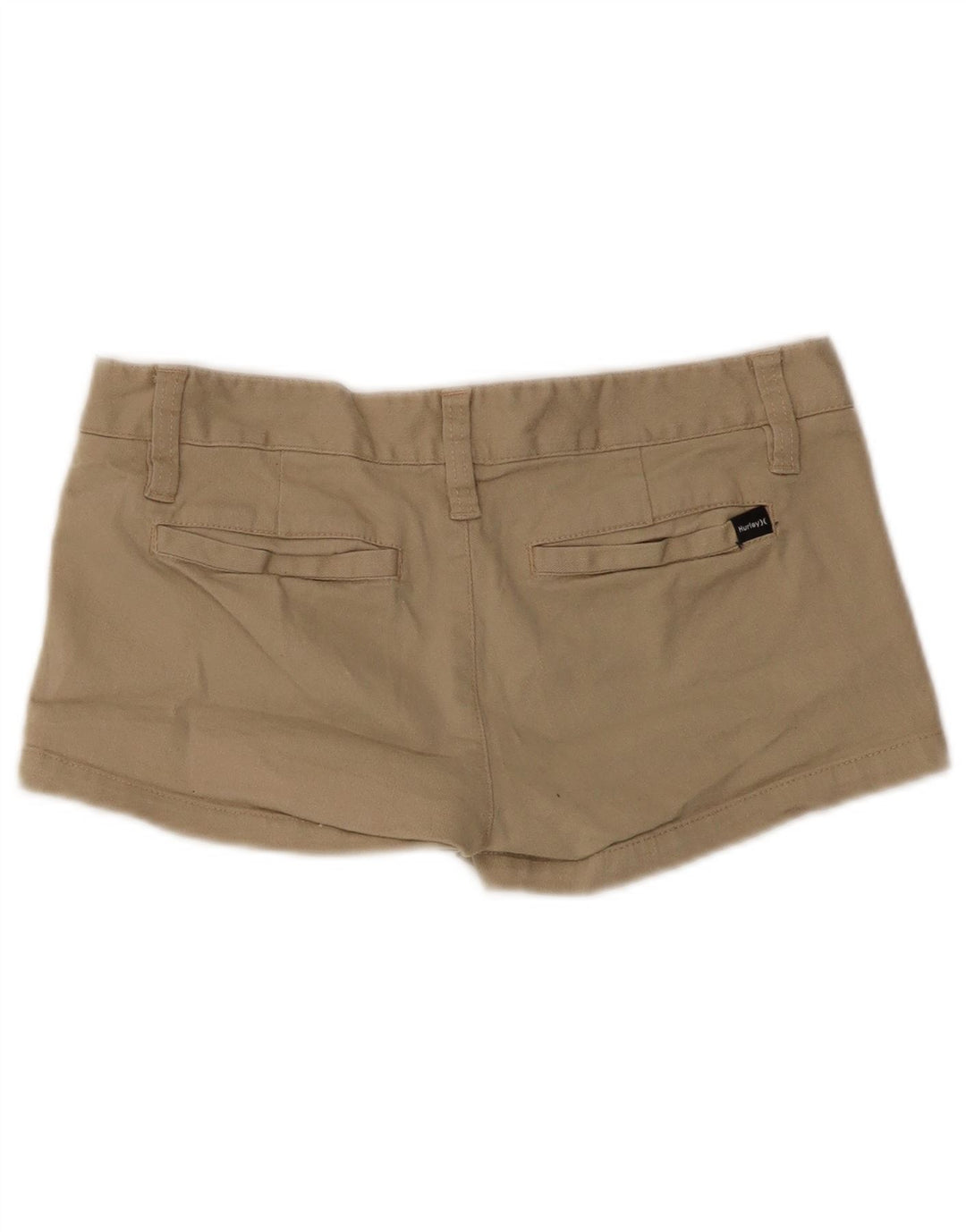 Hurley Damen Hotpants US 3 Small W30 Beige Baumwolle