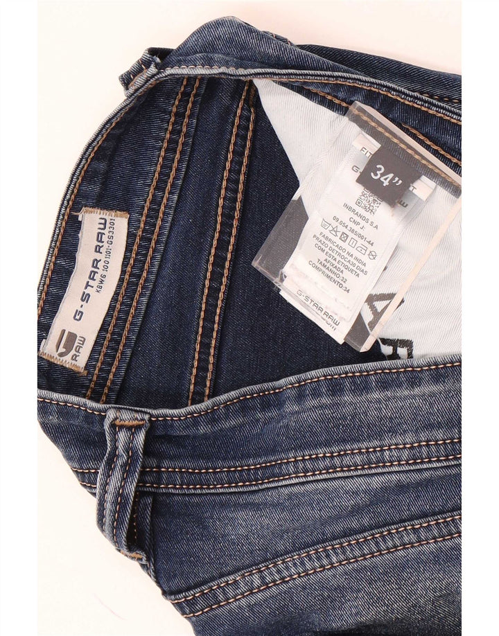G-Star Herren Bronson Slim Jeans W34 L29 Blaue Baumwolle