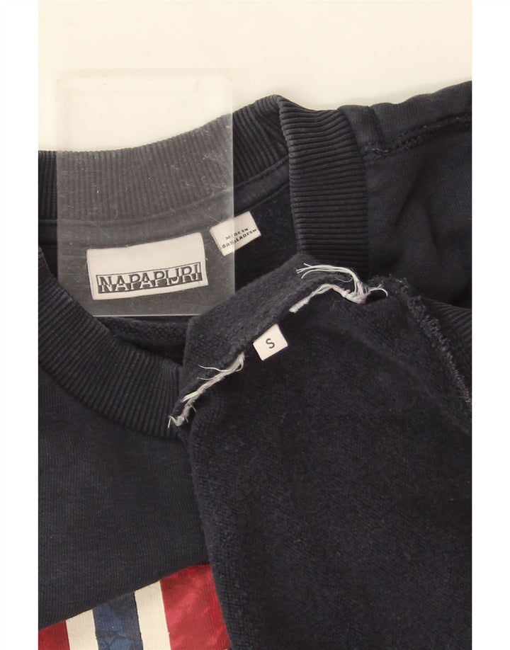 Napapijri Herren-Sweatshirt mit Grafik, Größe S, Marineblau