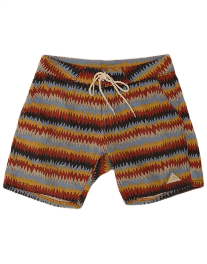 Vintage Herren Badeshorts Medium Mehrfarbig gestreift
