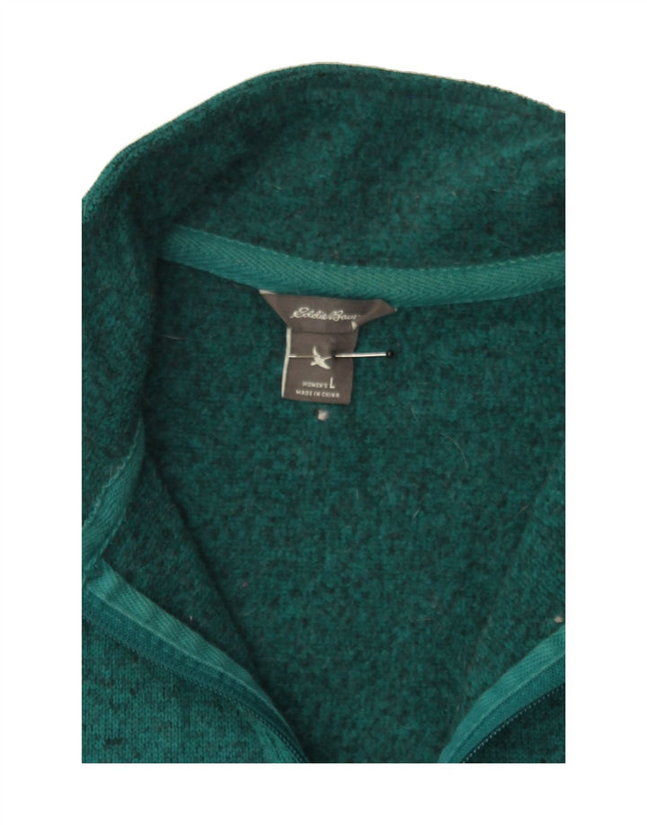 EDDIE BAUER Womens Tracksuit Top Jacket UK 16 Large Green Polyester Vintage Eddie Bauer and Second-Hand Eddie Bauer from Messina Hembry 