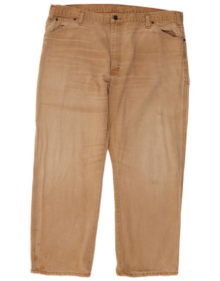 Dickies Gerade Herren-Cargohose W42 L30 Beige Baumwolle
