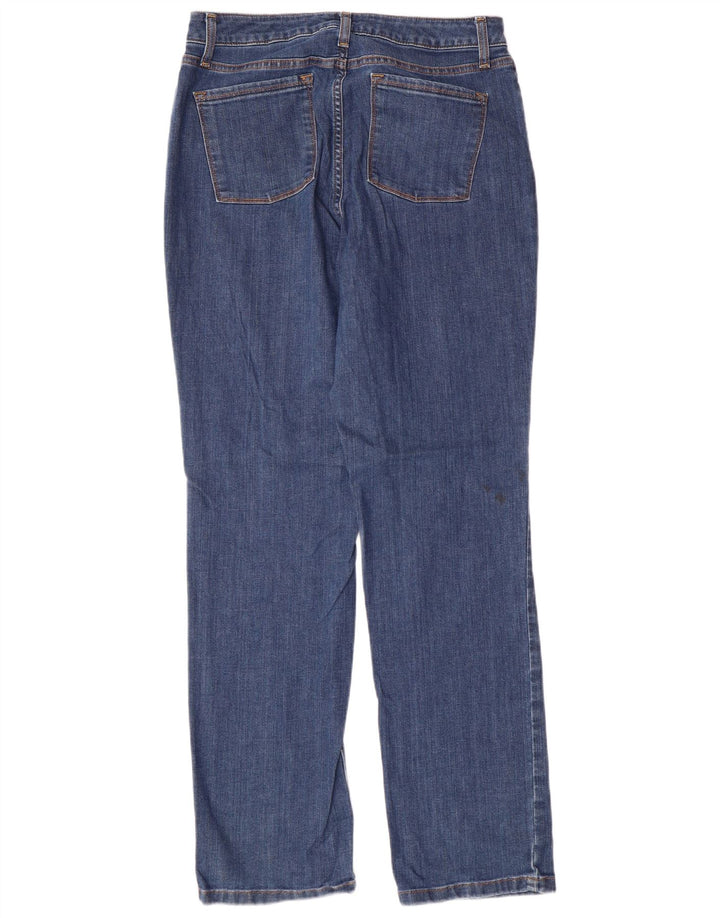 L.L.BEAN Damen-Jeans mit klassischer Passform, gerade Passform, US 12, Größe L, W32, L32, Blau, Baumwolle