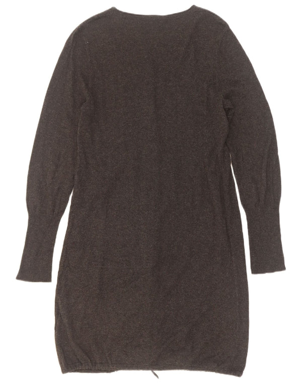 Marks & Spencer Damen Longline-Cardigan-Pullover UK 10 Small Graue Viskose