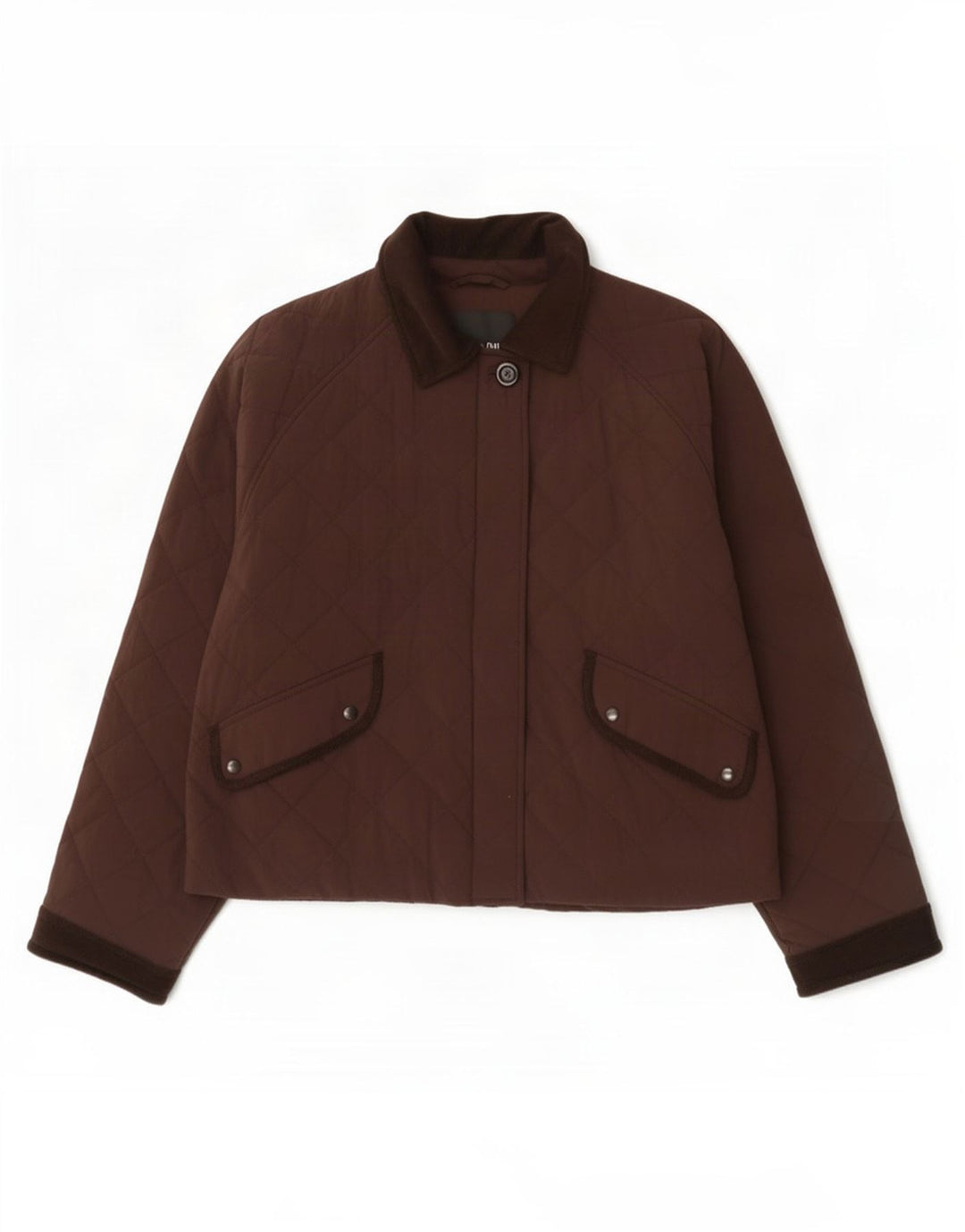 Massimo Dutti Damen Übergroße Steppjacke UK 10 Small Braun Polyester