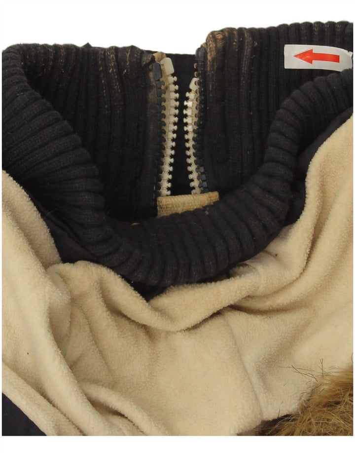 Superdry Damen Bomber Windjacke UK 14 Medium Marineblau